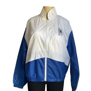 Vintage Y2K Holland America Line Windbreaker Jacket NWT 90s Cruise Large